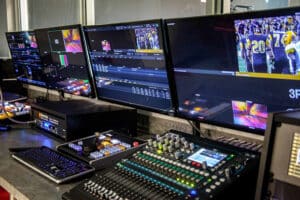 video production studio design and build TV control room