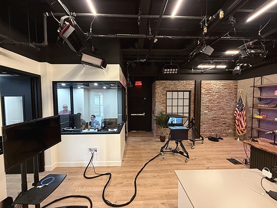 video production studio design and build TV