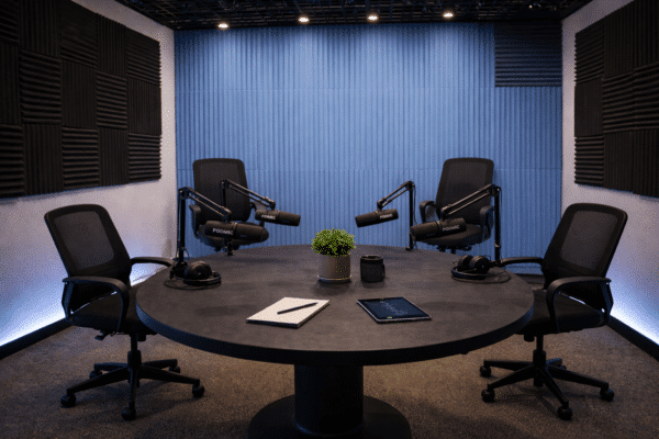 Podcast recording studio build and design company