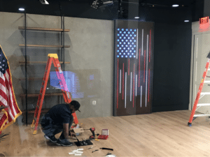 TV studio in process of being built