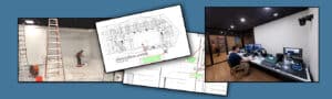 video studio design and building blue prints